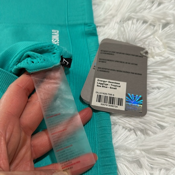 Gymshark energy seamless leggings tropical sea blue S - Picture 3 of 11